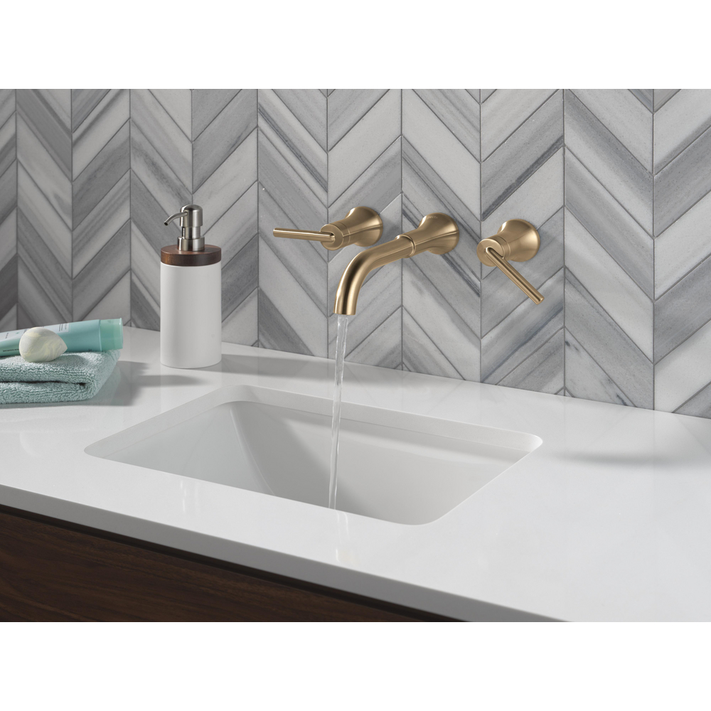 Two Handle Wall Mount Bathroom Faucet T3554LF-CZLHP-WL | Delta Faucet