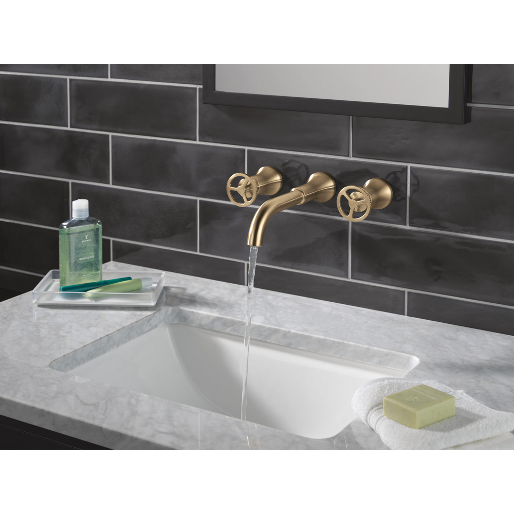 Two Handle Wall Mount Bathroom Faucet T3554LF-CZLHP-WL | Delta Faucet