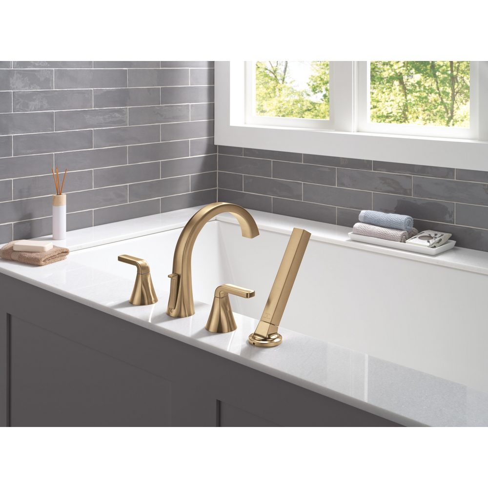 Roman Tub Trim with Hand Shower T4762-CZ | Delta Faucet