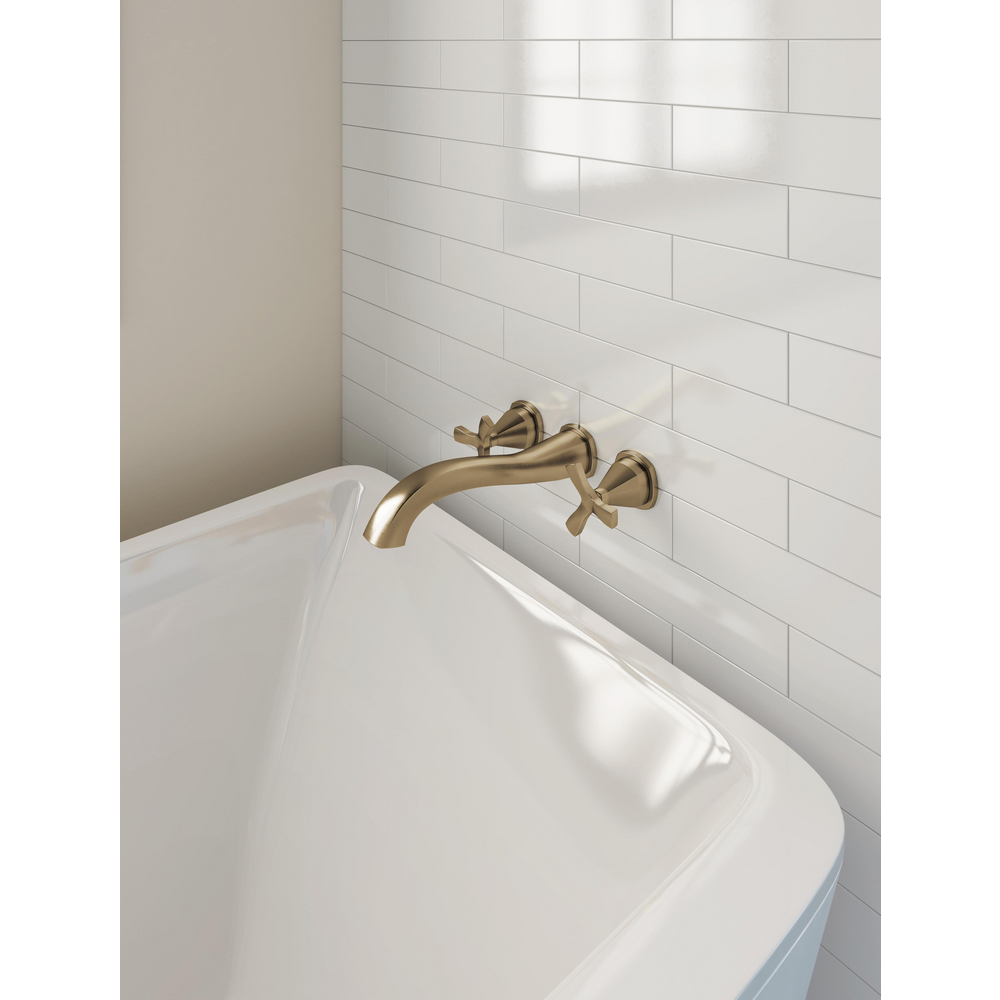 Delta Stryke Champagne Bronze Double-Hook Wall Mount Towel Hook in the  Towel Hooks department at