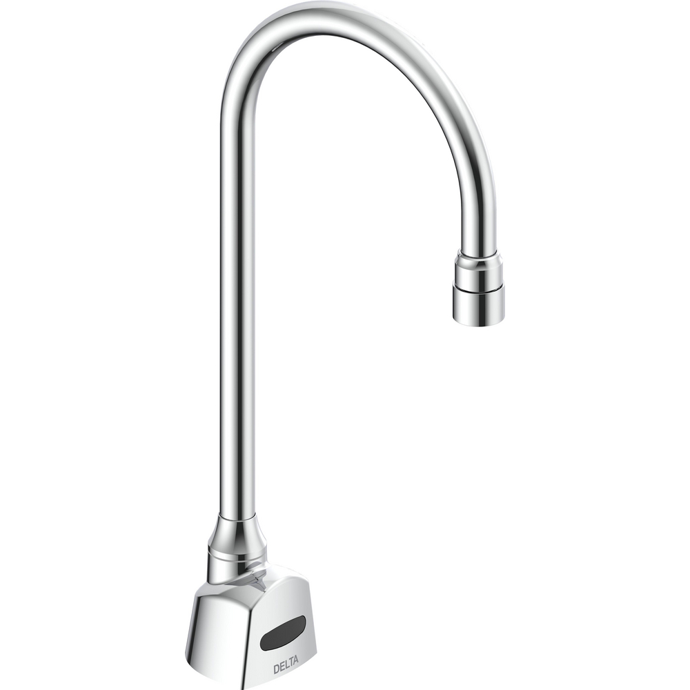 Single Hole Hardwire Electronic Basin Faucet with Gooseneck Spout Trim
