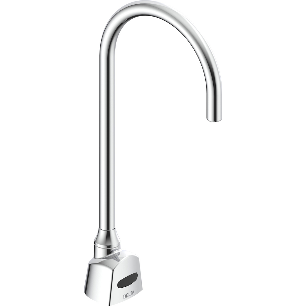 Electronic Smooth End Gooseneck Faucet - Hardwire Operated