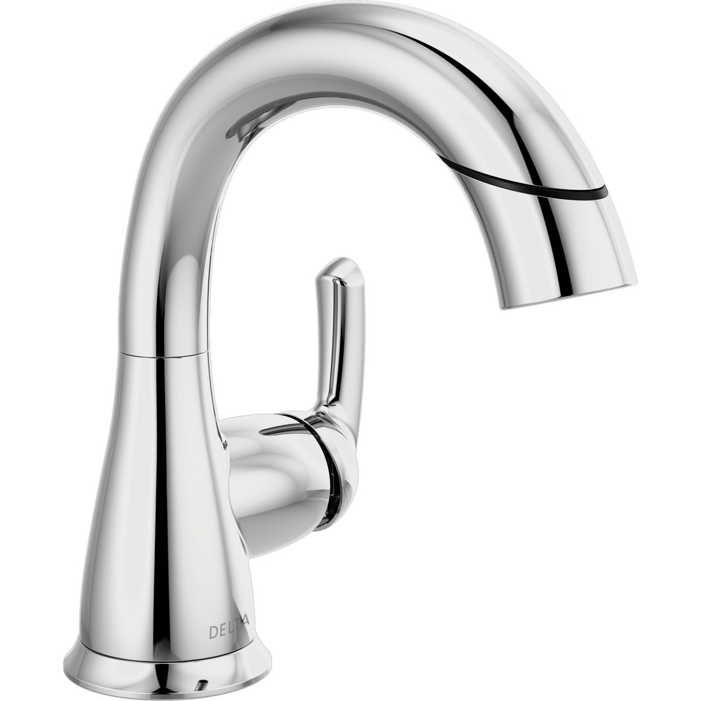 Single Handle Pull-Down Bathroom Faucet