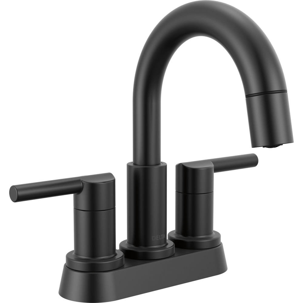 Two Handle Centerset Pull-Down Bathroom Faucet