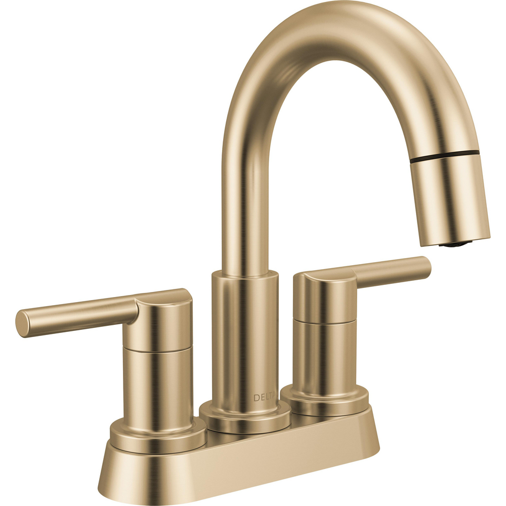 Two Handle Centerset Pull-Down Bathroom Faucet