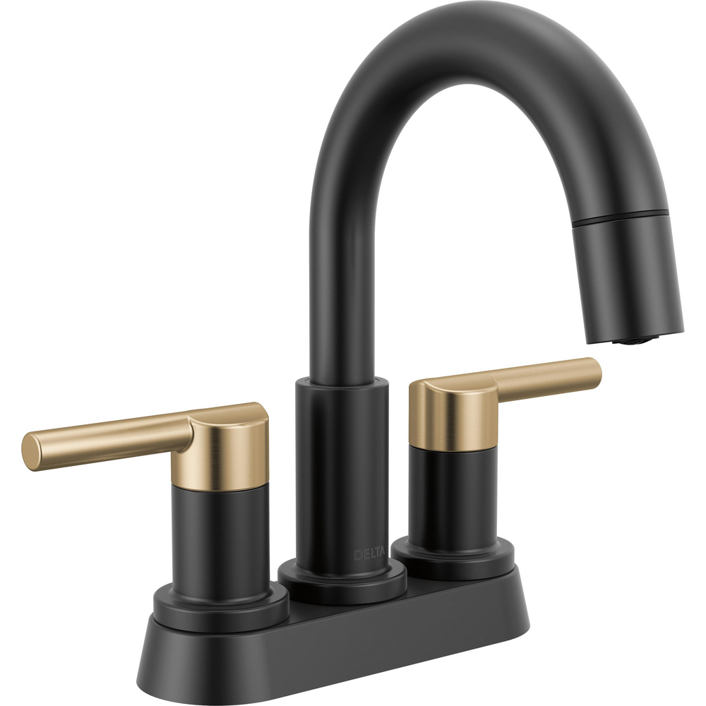 Two Handle Centerset Pull-Down Bathroom Faucet