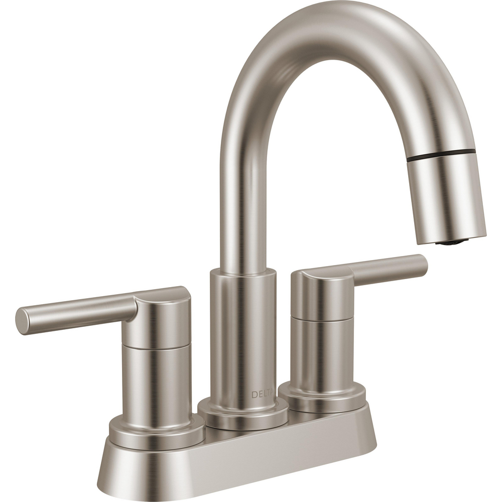 Two Handle Centerset Pull-Down Bathroom Faucet