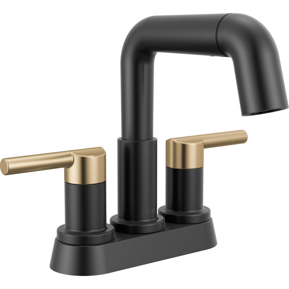 Two Handle Centerset Pull-Down Bathroom Faucet