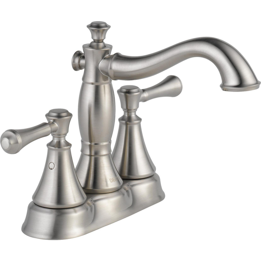 Two Handle Centerset Bathroom Faucet - Metal Pop-Up 2597LF-SSMPU