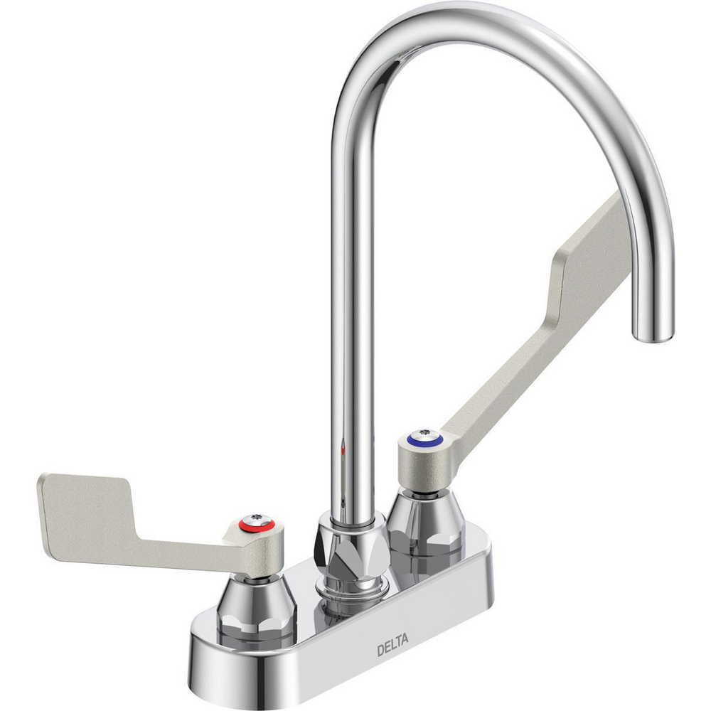 Two Handle 4in Deck-Mount Faucet