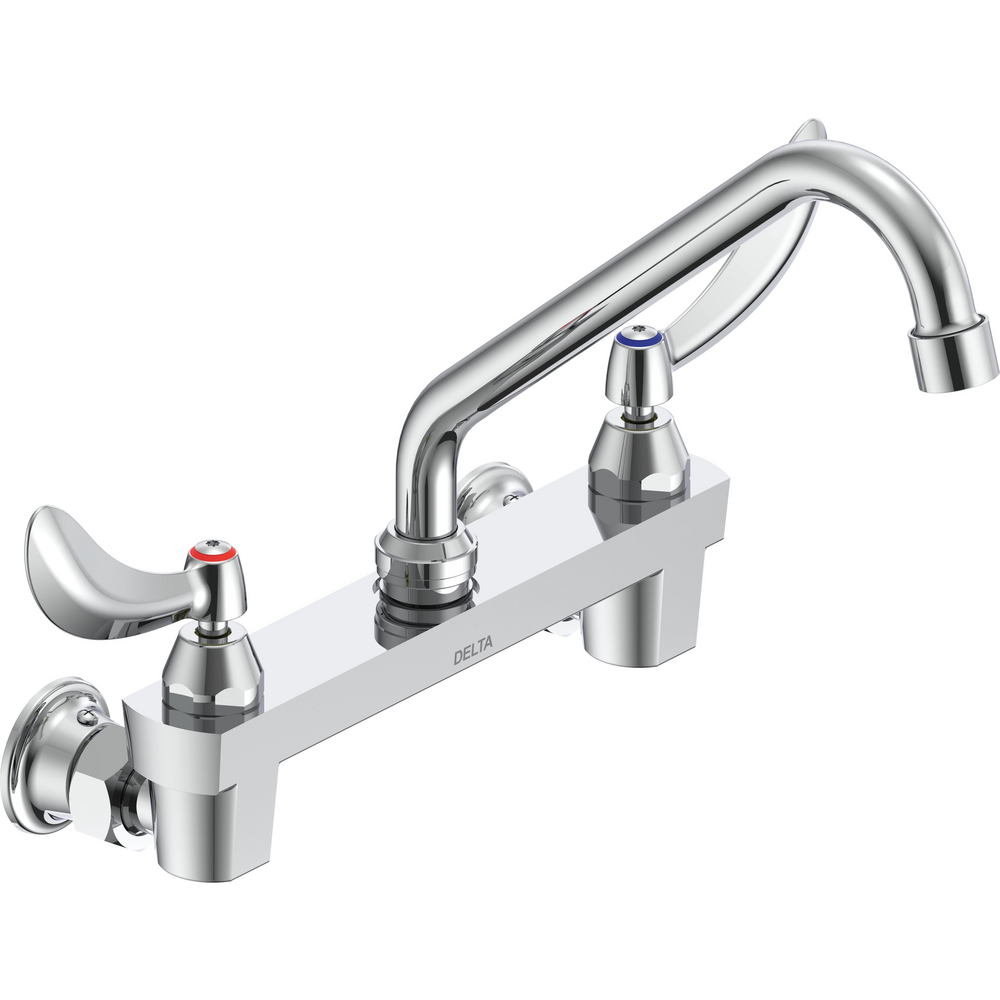 Two Handle 8 In Wallmount Service Sink Faucet 28C4234 Delta Faucet