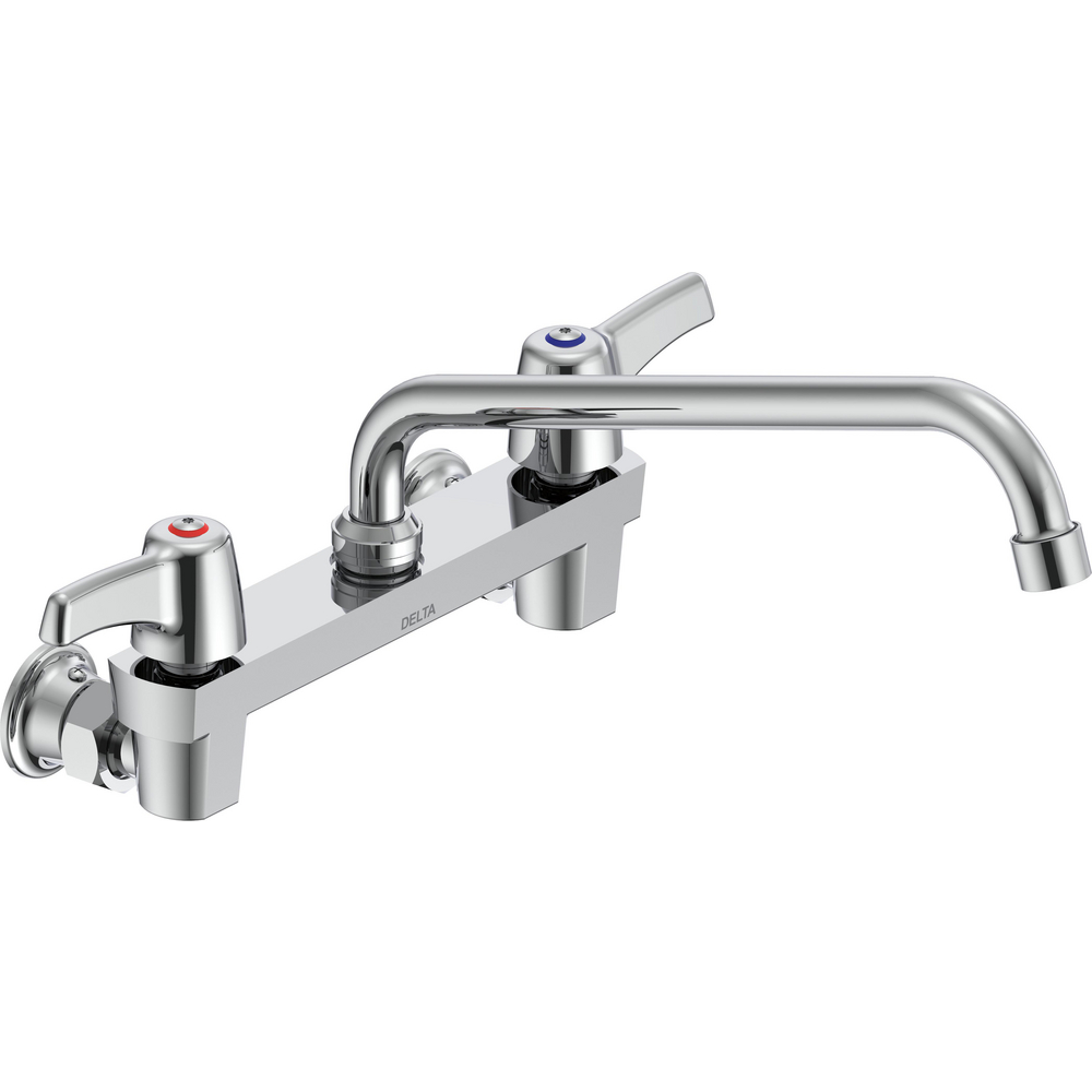 Two Handle 8 In Wallmount Service Sink Faucet 28C4433 Delta Faucet