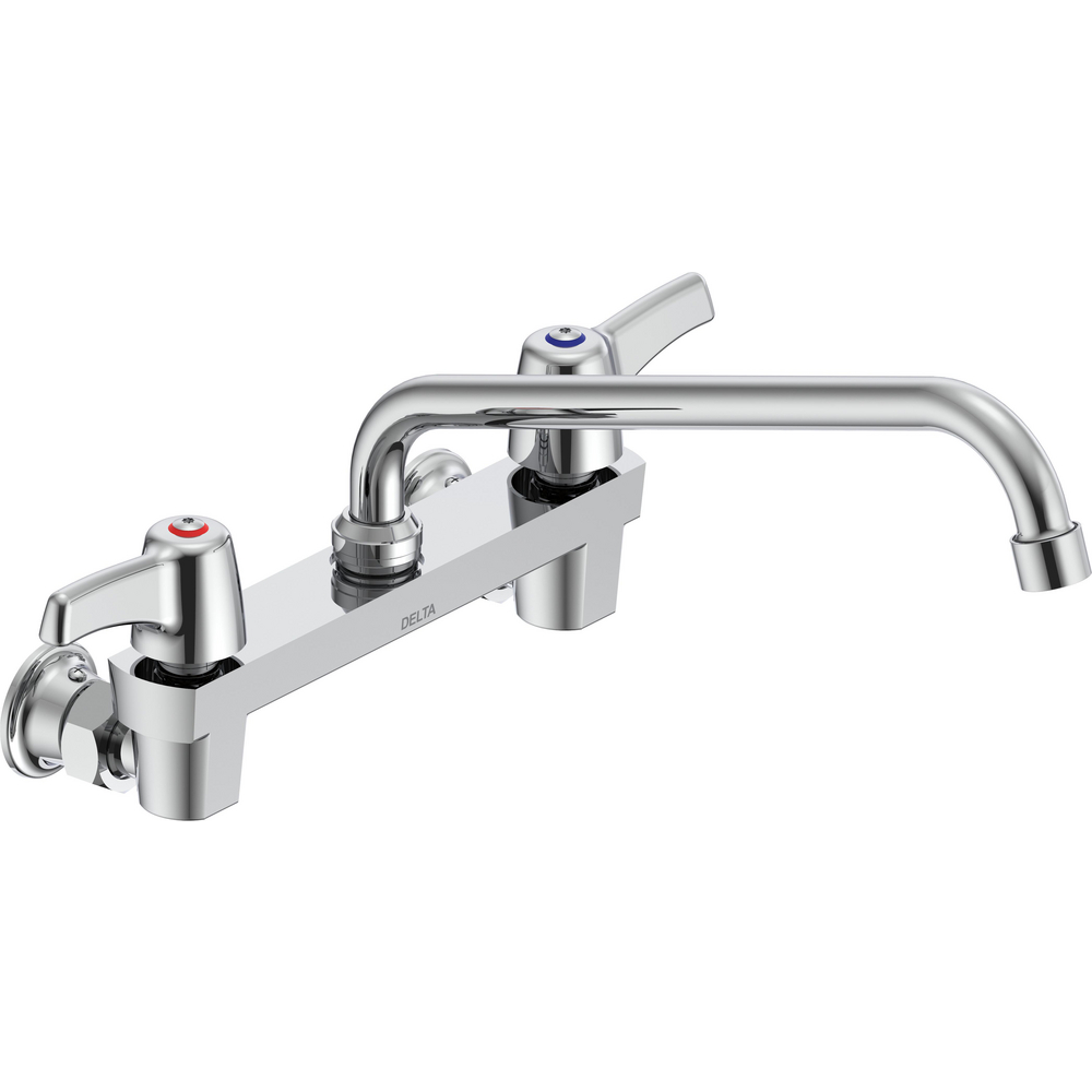 Two Handle 8 In Wallmount Service Sink Faucet with Tube Spout 28T4443 ...