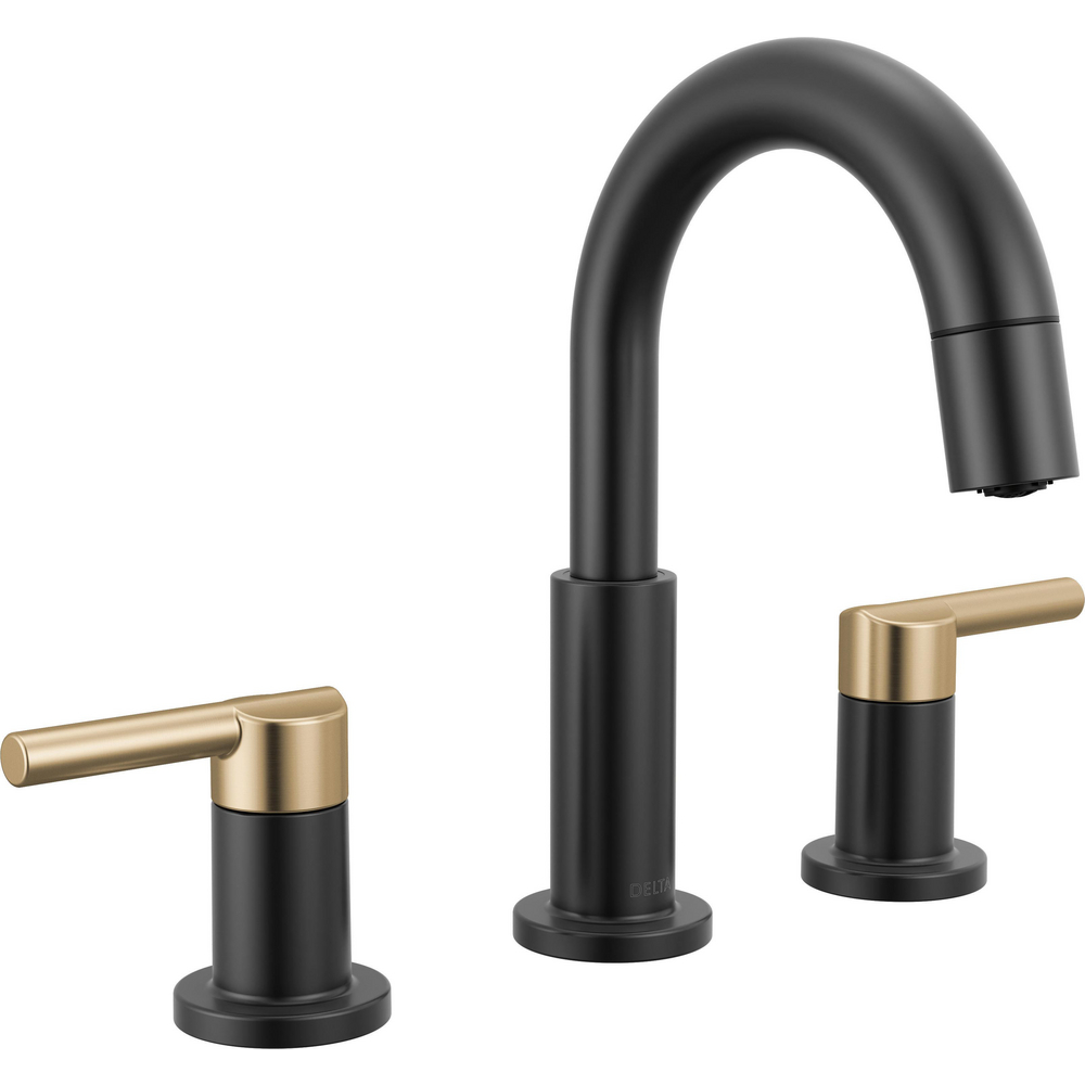 Two Handle Widespread Pull-Down Bathroom Faucet