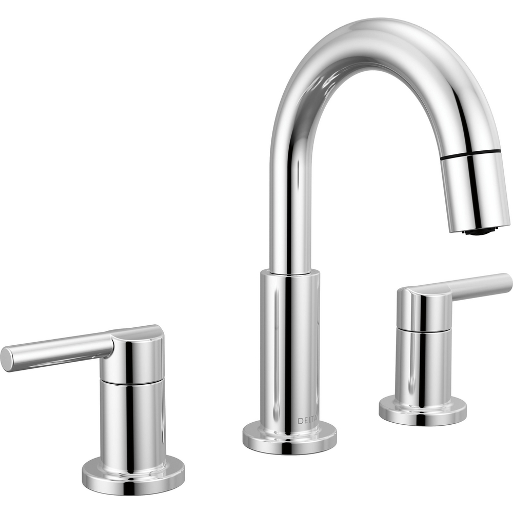 Two Handle Widespread Pull-Down Bathroom Faucet