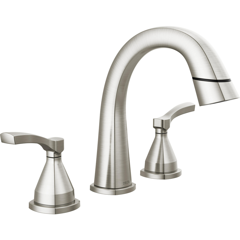 Two Handle Widespread Pull Down Bathroom Faucet