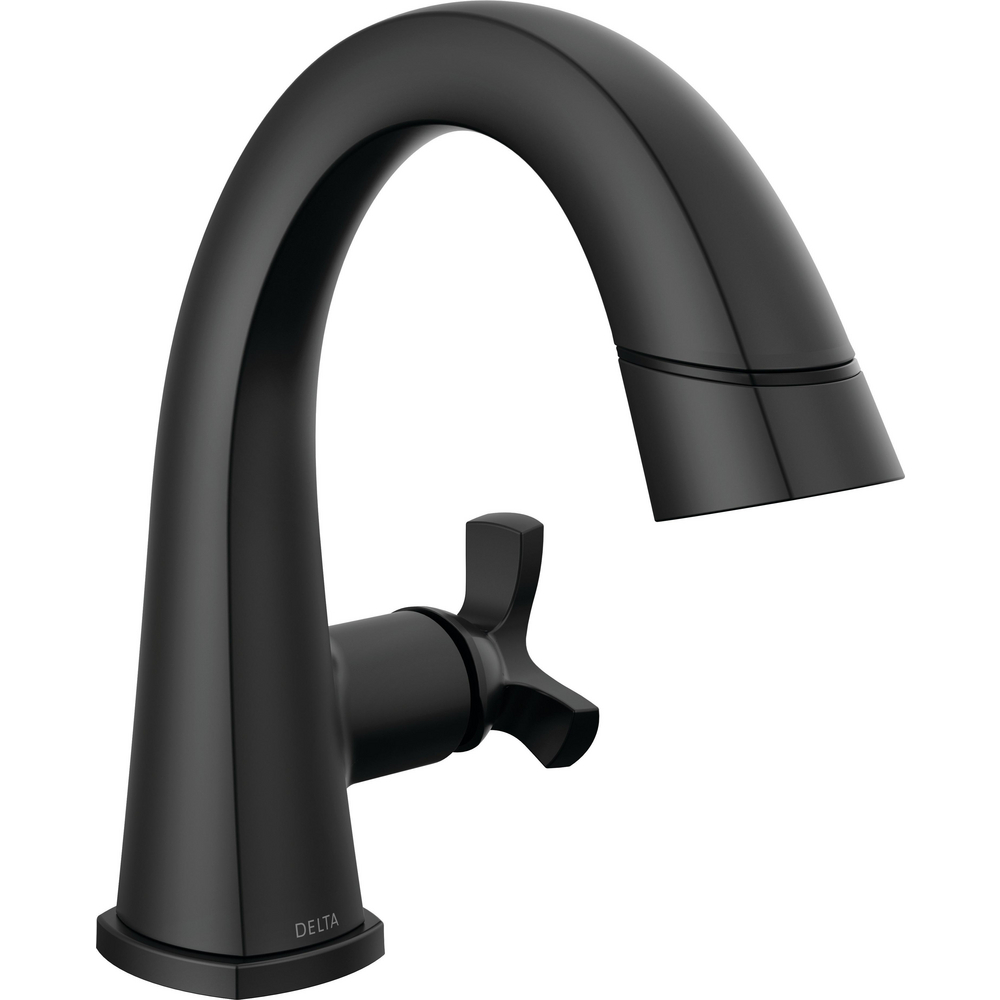Single Handle Pull Down Bathroom Faucet 5776-BLPD-DST | Delta Faucet