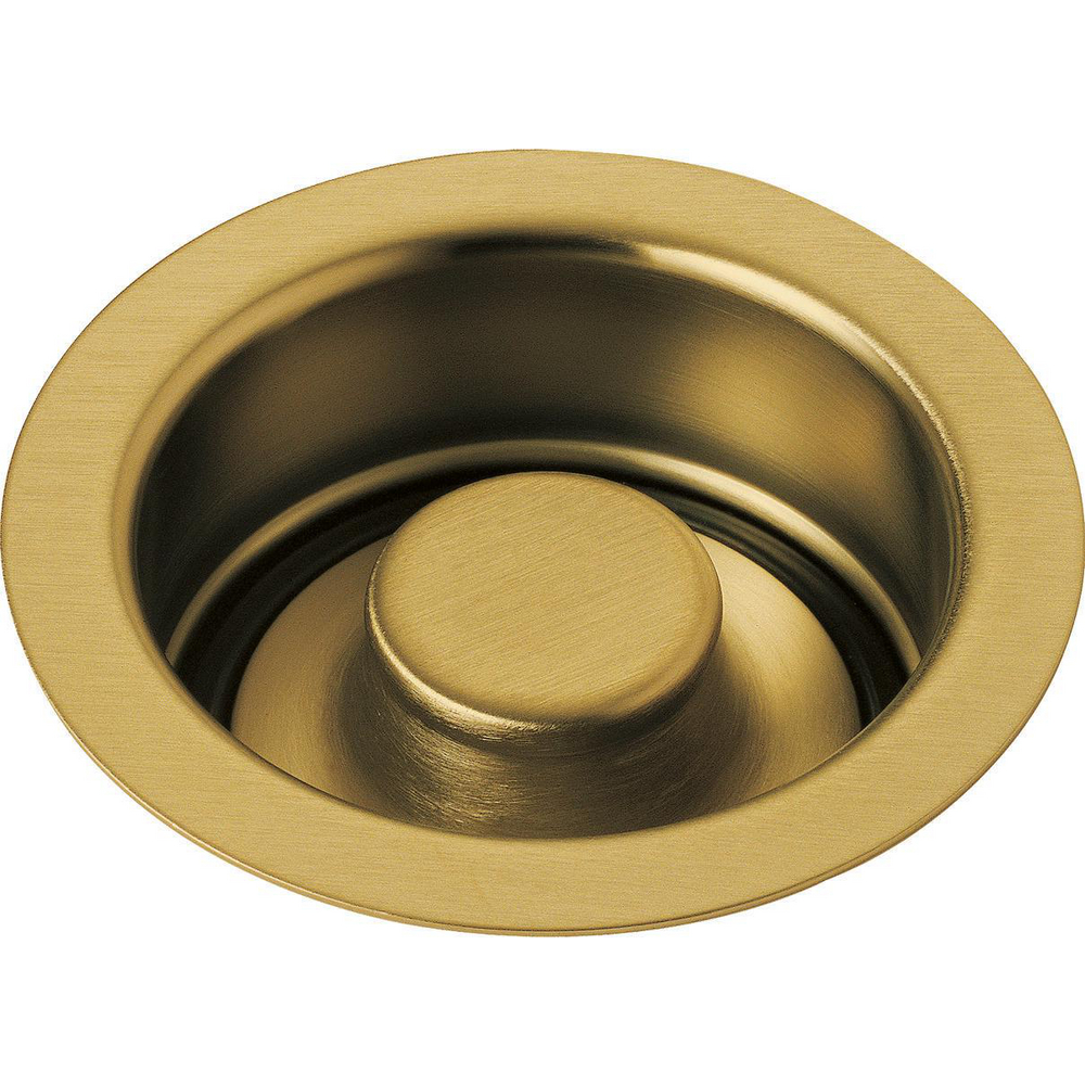 Kitchen Disposal and Flange Stopper Brushed Gold