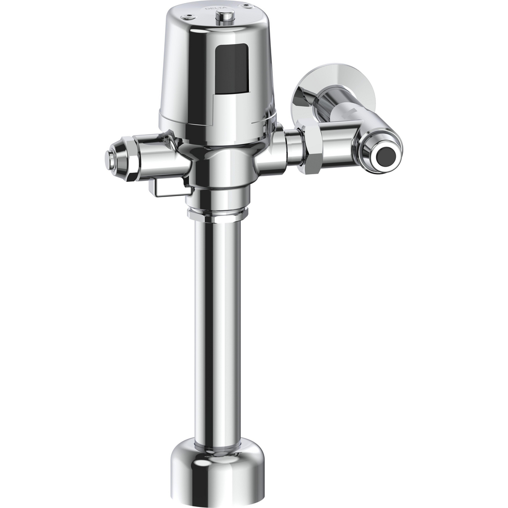 Electronic Exposed Water Closet Flush Valve with Mechanical Manual Override - Battery Operated