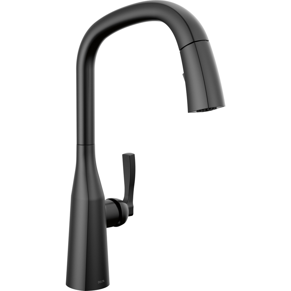 Single Handle Pull Down Kitchen Faucet 9176-BL-DST | Delta Faucet