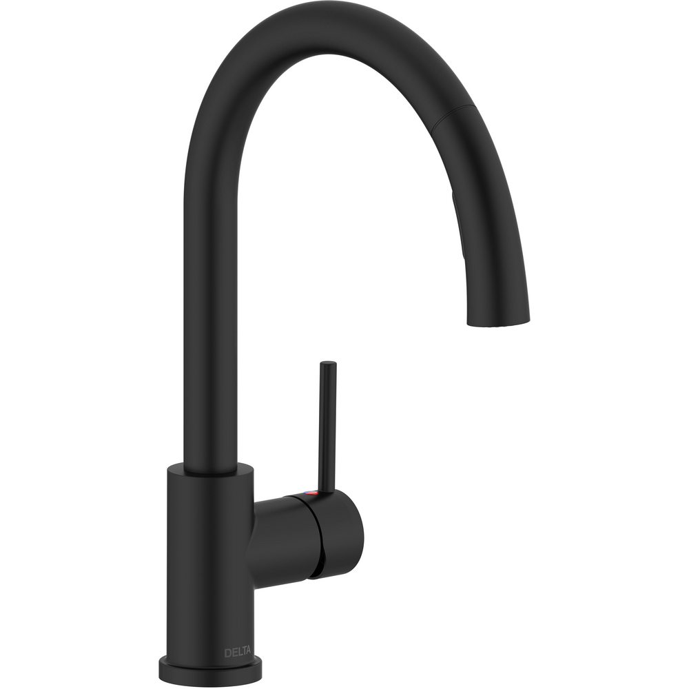SINGLE HANDLE PULL DOWN KITCHEN FAUCET MATTE BLACK