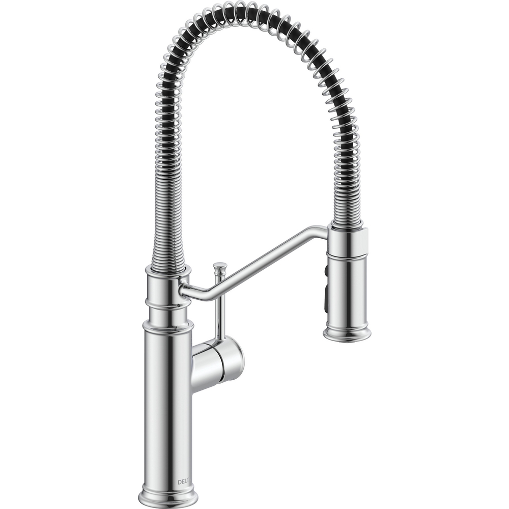 PULLDOWN INDUSTRIAL SPRING KITCHEN FAUCET 983LF | Delta Faucet