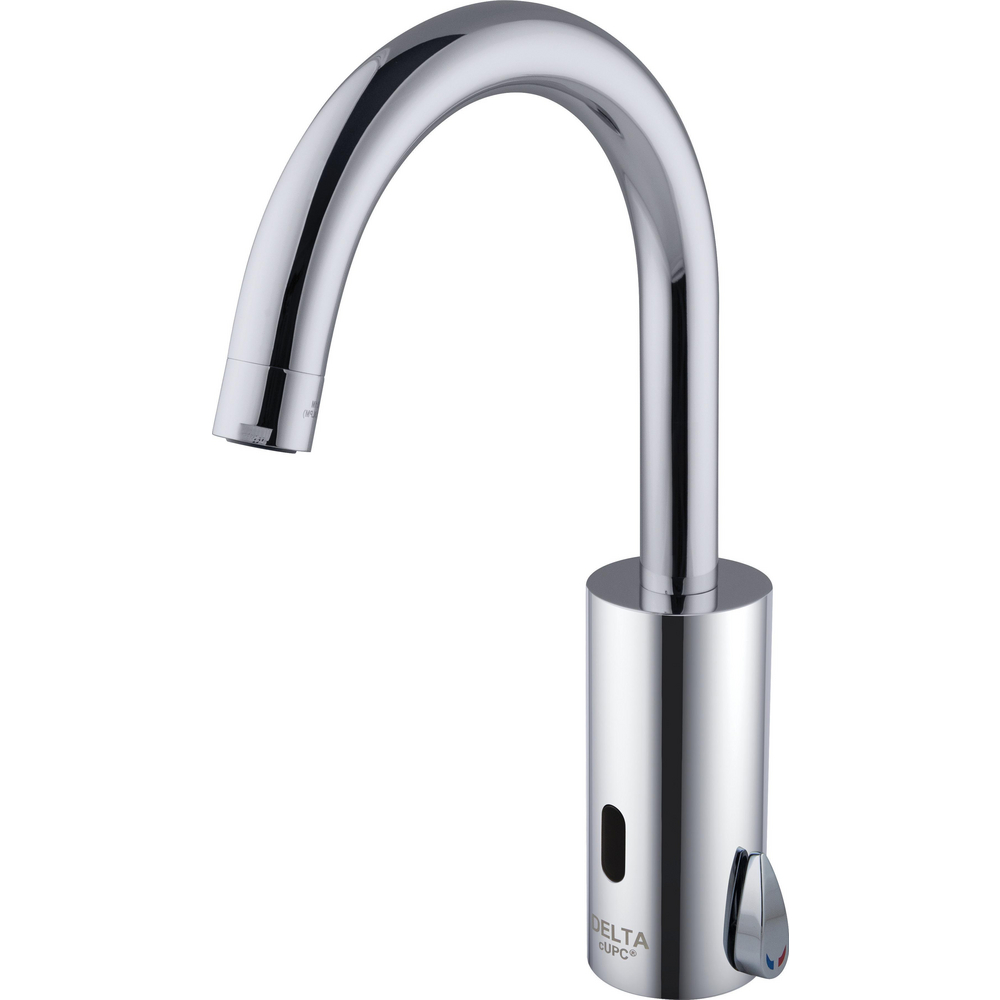 Wallmount Electronic Gooseneck Faucet HW Smooth End W/ Mixer DEMD21115LF Delta Faucet