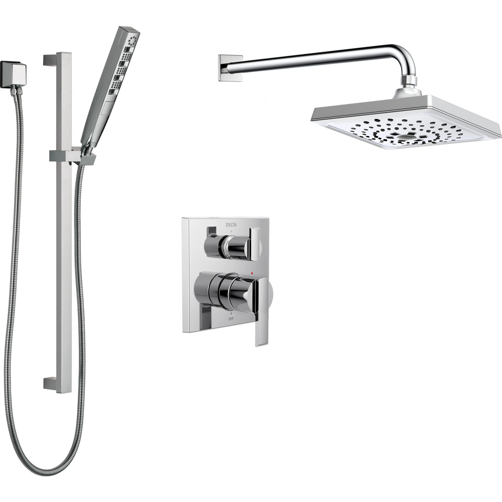 Square Pressure Balance Shower Kit DF-KIT23-PBS-WS | Delta Faucet