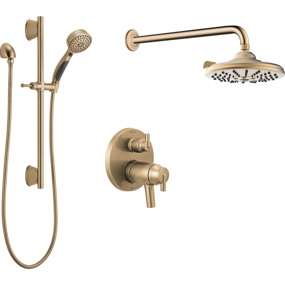 Round Thermostatic Shower Kit DF-KIT26-THRCZ-WS | Delta Faucet