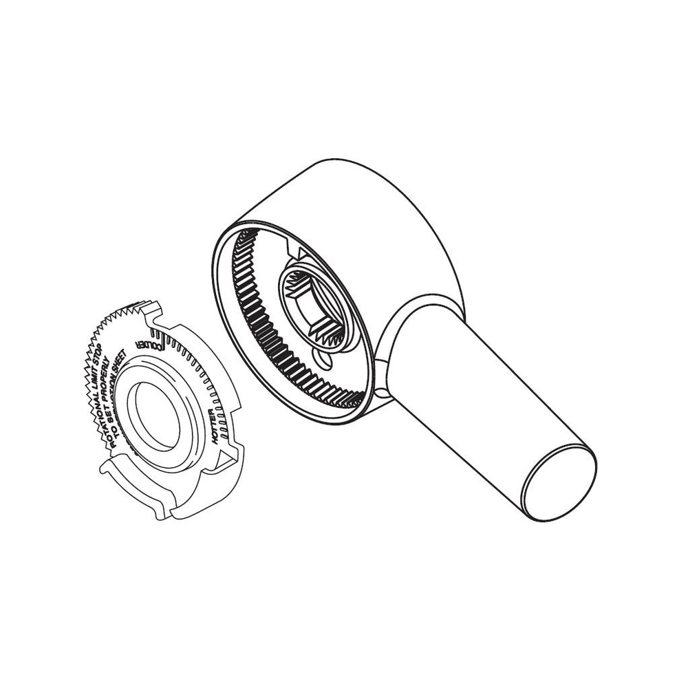 Handle with Rotational Limit Stop 17 Series RP73377SS Delta Faucet