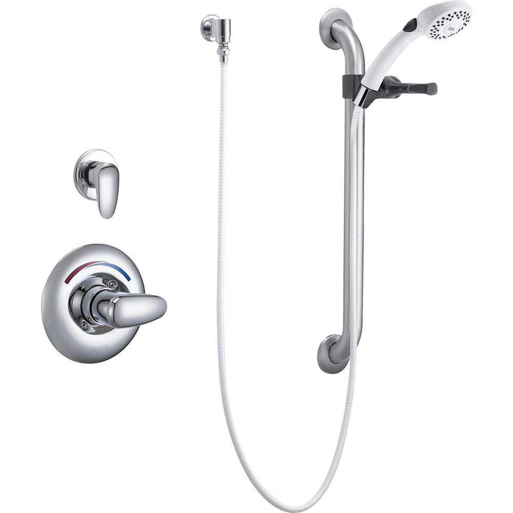 Shower Trim with Diverter, Hand Shower and Grab Bar