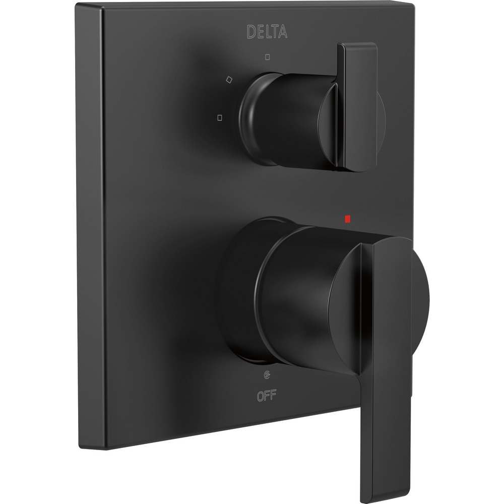 Angular Modern Monitor 14 Series Valve Trim with 3-Setting Integrated Diverter