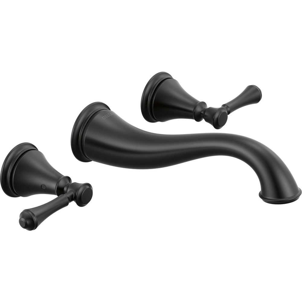 Two Handle Wall Mount Lavatory Faucet Trim