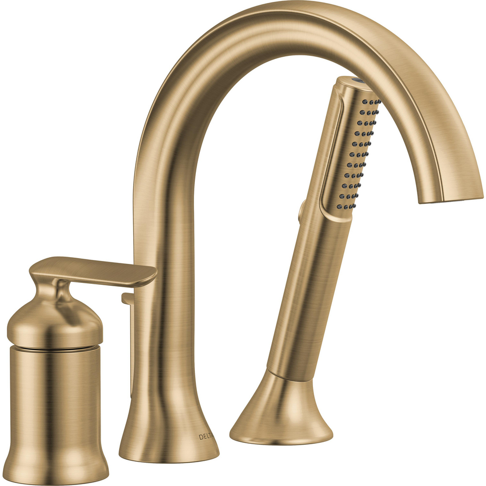 Three Hole Roman Tub Trim with Hand Shower T3745-CZ-PR | Delta Faucet
