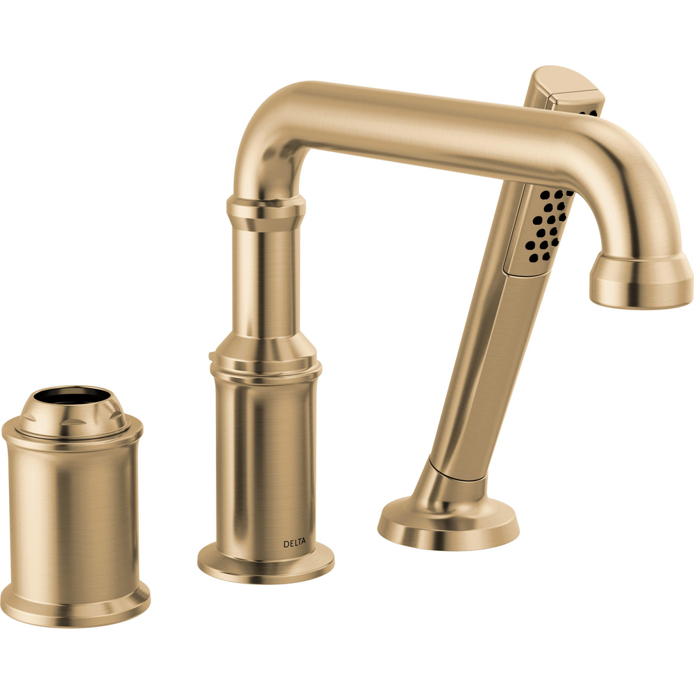 Three Hole Roman Tub Trim with Hand Shower - Less Handle T3784-CZ