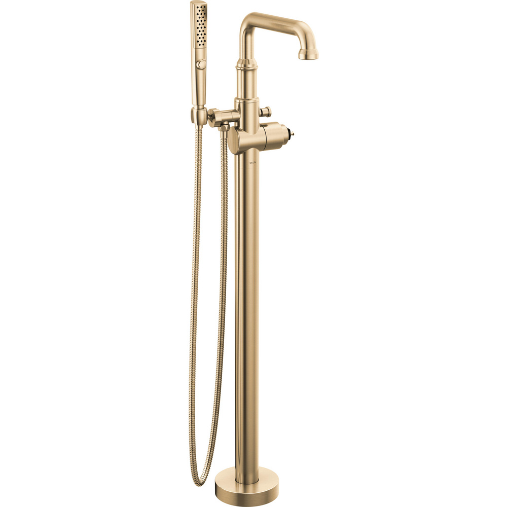 Floor Mount Tub Filler Trim- Less Handle T4784-CZ-PR-LHP-FL