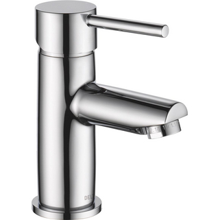 Robinet De Lavabo Design Corps Haut Noir - Mitigeur Monotrou 1 Trou, Bec Haut 240mm, Finition Chrome/Noir